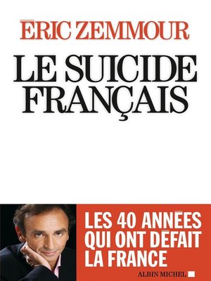 cover image of Le Suicide français